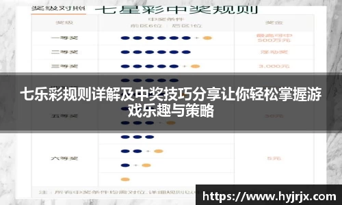 七乐彩规则详解及中奖技巧分享让你轻松掌握游戏乐趣与策略